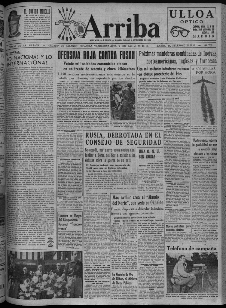 Miniatura de Arriba del 2 de septiembre de 1950
