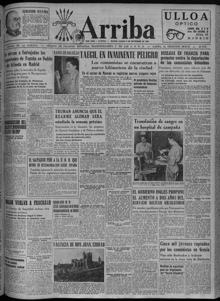 Miniatura de Arriba del 9 de septiembre de 1950