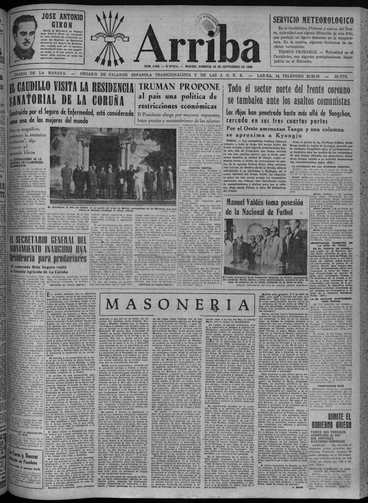 Miniatura de Arriba del 10 de septiembre de 1950