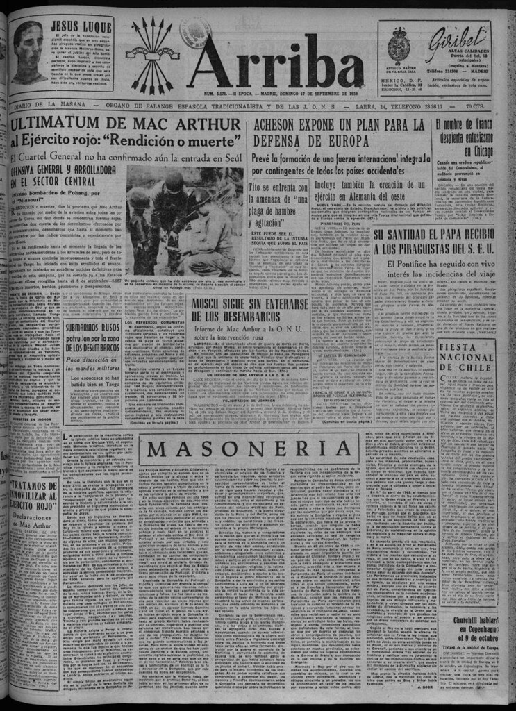 Miniatura de Arriba del 17 de septiembre de 1950