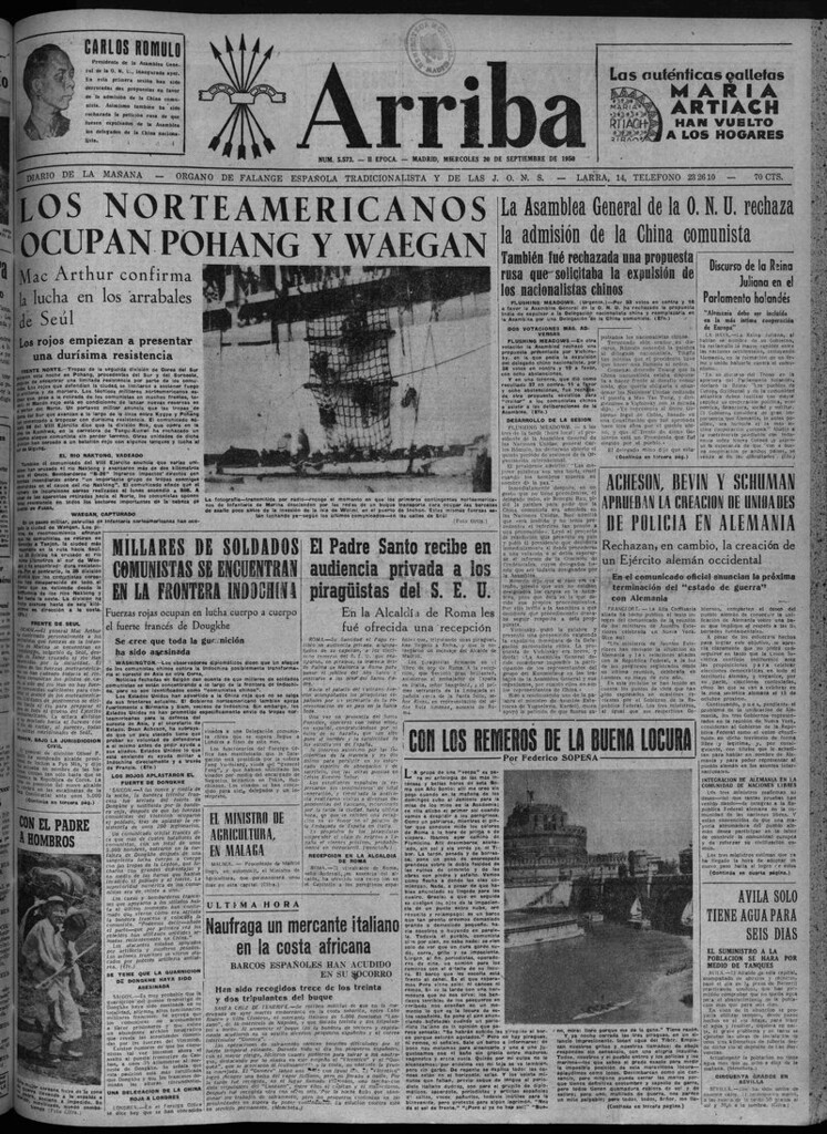 Miniatura de Arriba del 20 de septiembre de 1950
