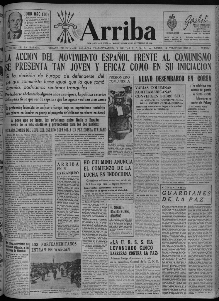 Miniatura de Arriba del 21 de septiembre de 1950