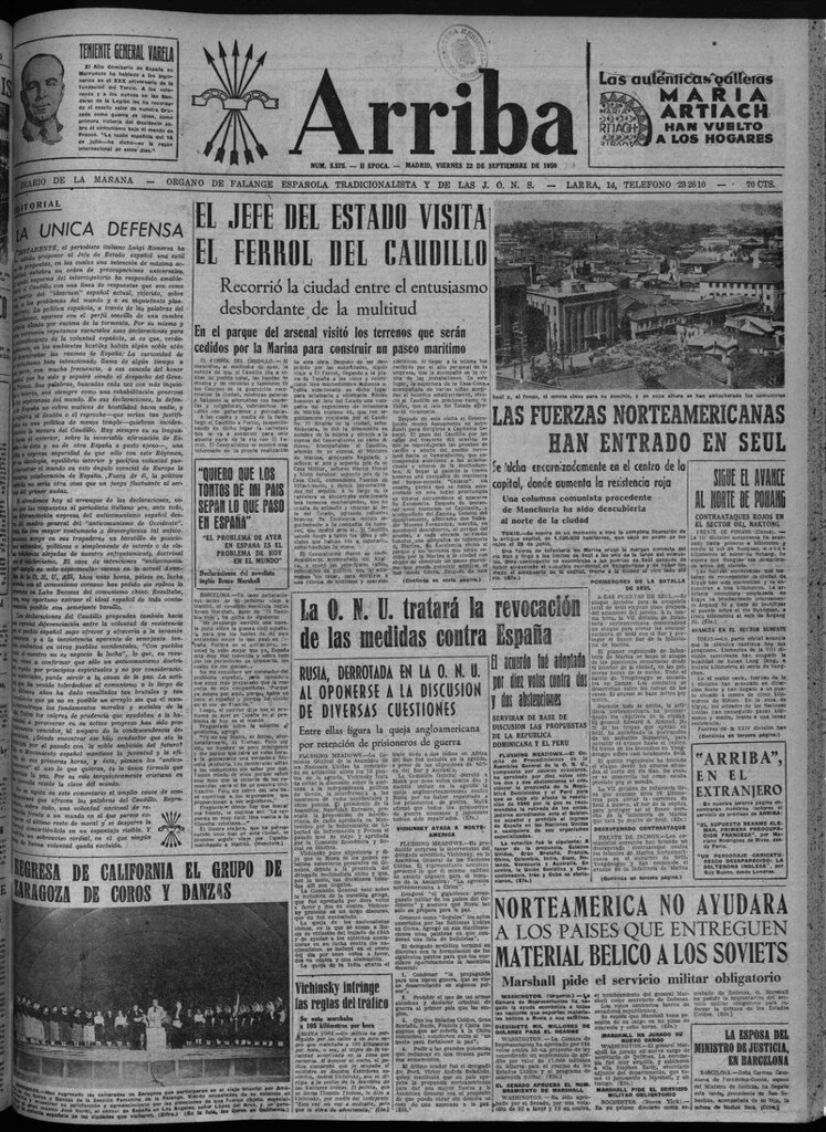 Miniatura de Arriba del 22 de septiembre de 1950