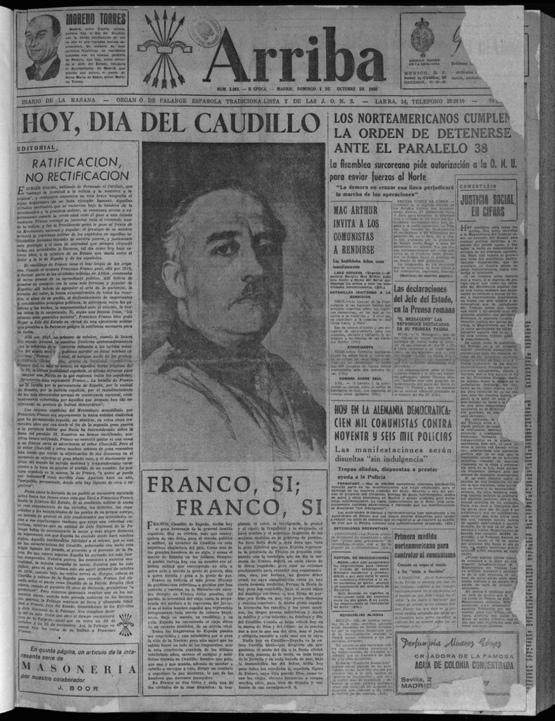 Miniatura de Arriba del 1 de octubre de 1950