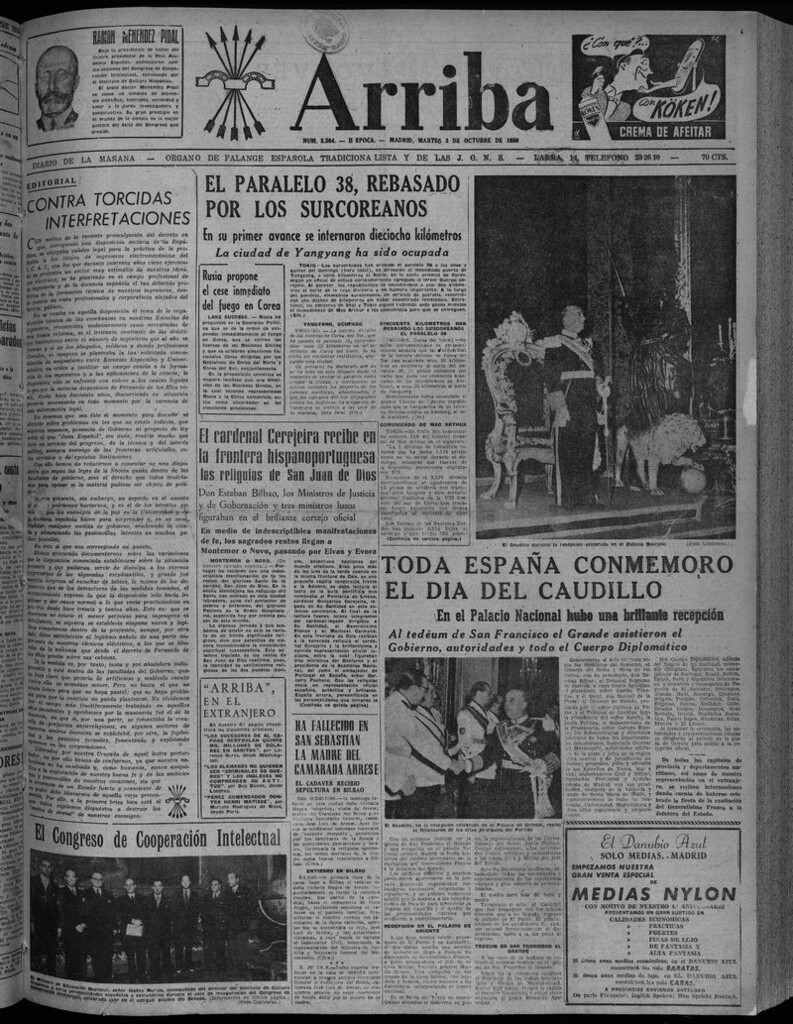 Miniatura de Arriba del 3 de octubre de 1950