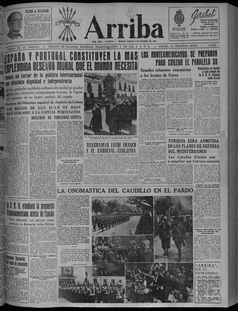 Miniatura de Arriba del 5 de octubre de 1950