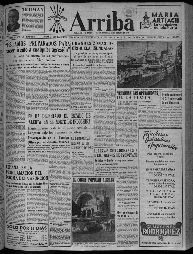 Miniatura de Arriba del 18 de octubre de 1950