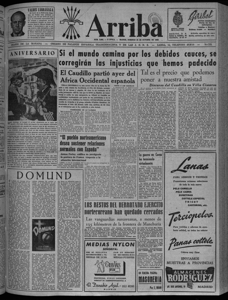 Miniatura de Arriba del 22 de octubre de 1950