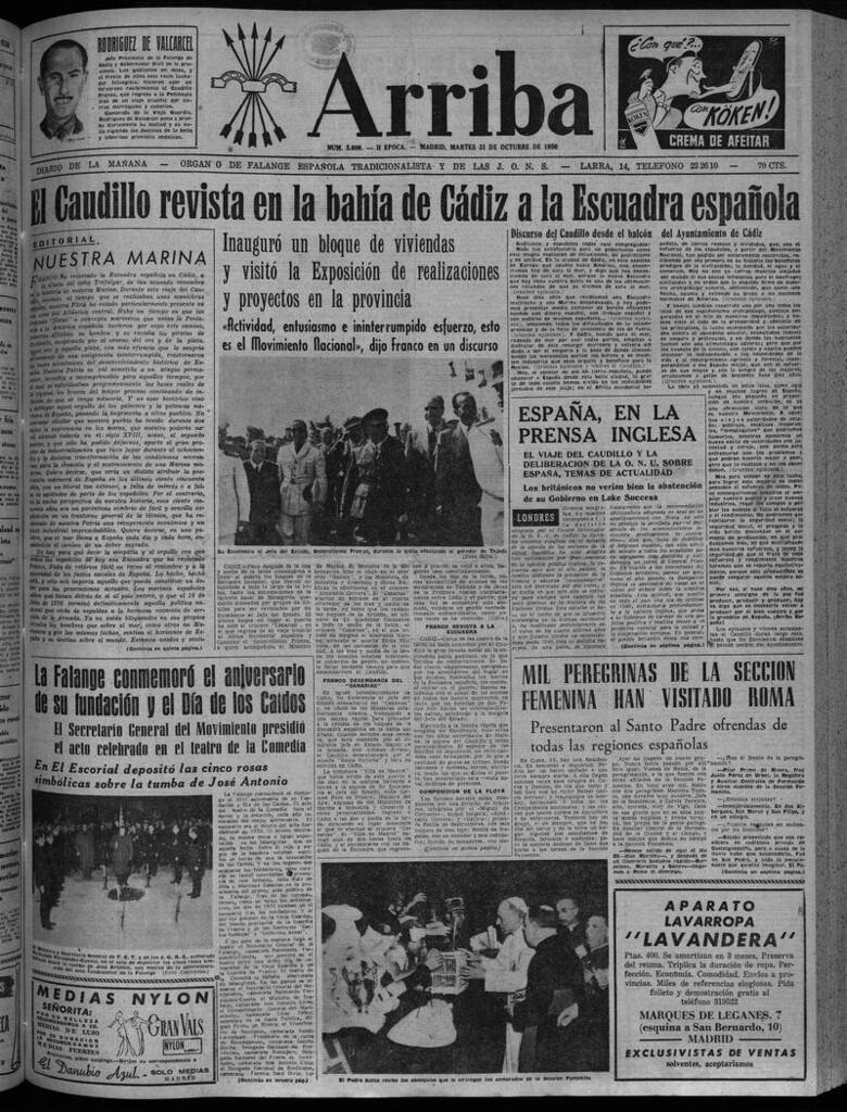 Miniatura de Arriba del 31 de octubre de 1950