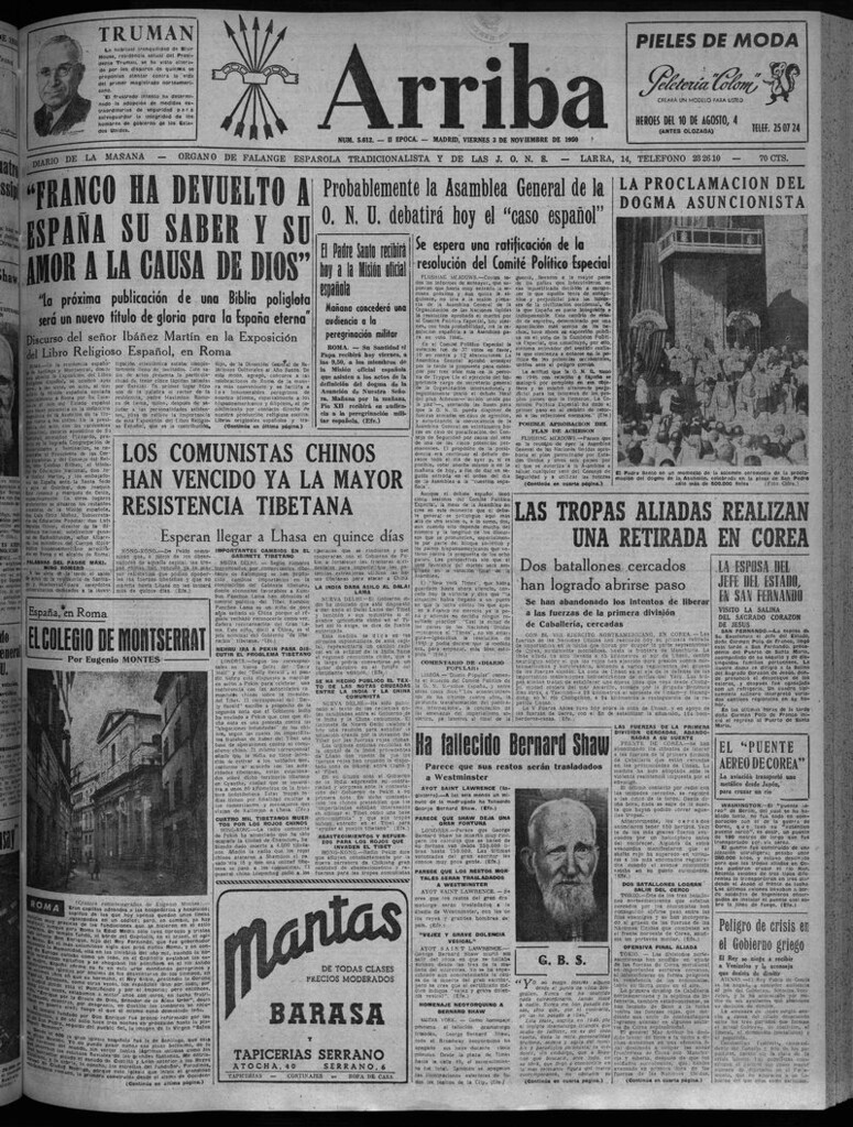 Miniatura de Arriba del 3 de noviembre de 1950