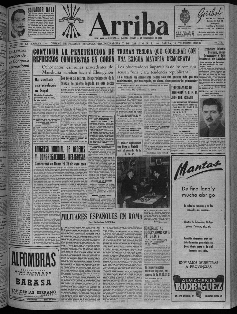 Miniatura de Arriba del 9 de noviembre de 1950