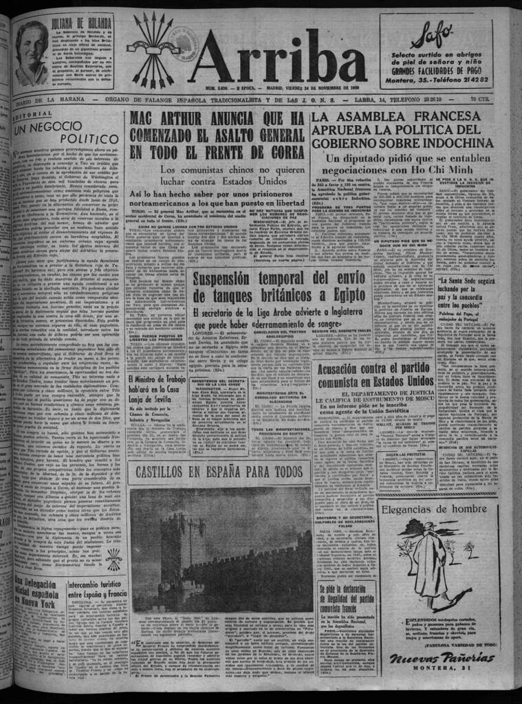 Miniatura de Arriba del 24 de noviembre de 1950