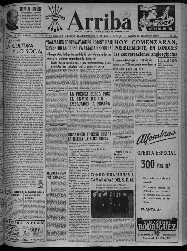 Miniatura de Arriba del 28 de noviembre de 1950