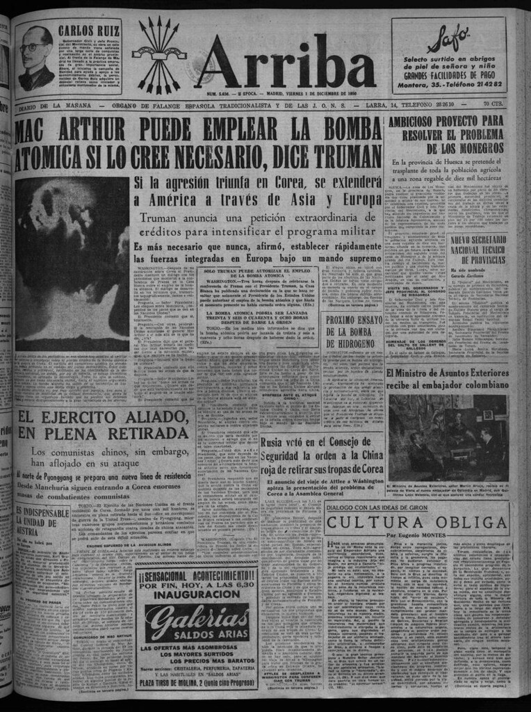 Miniatura de Arriba del 1 de diciembre de 1950