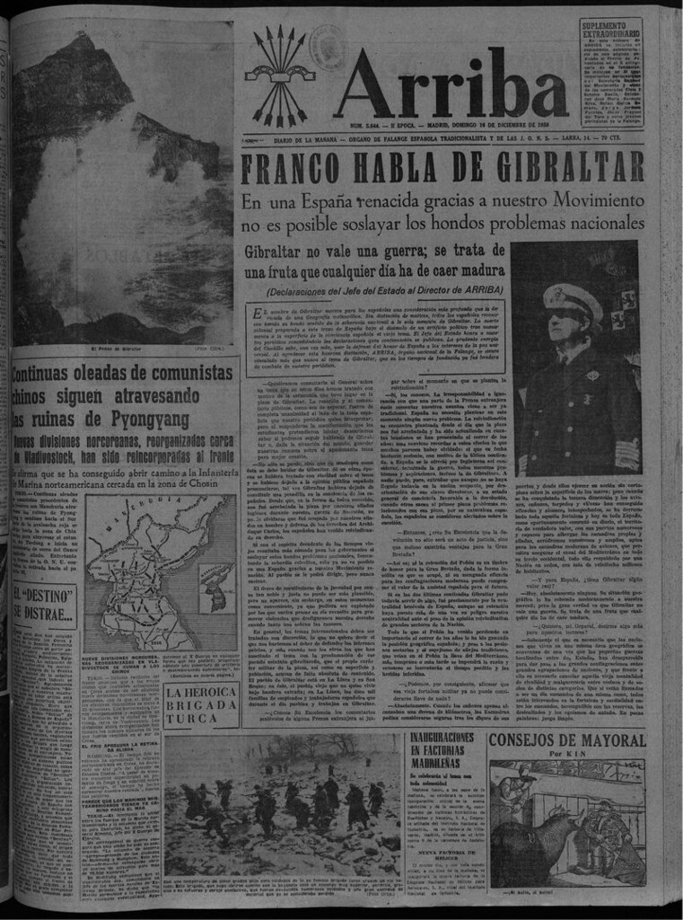Miniatura de Arriba del 10 de diciembre de 1950 suplemento
