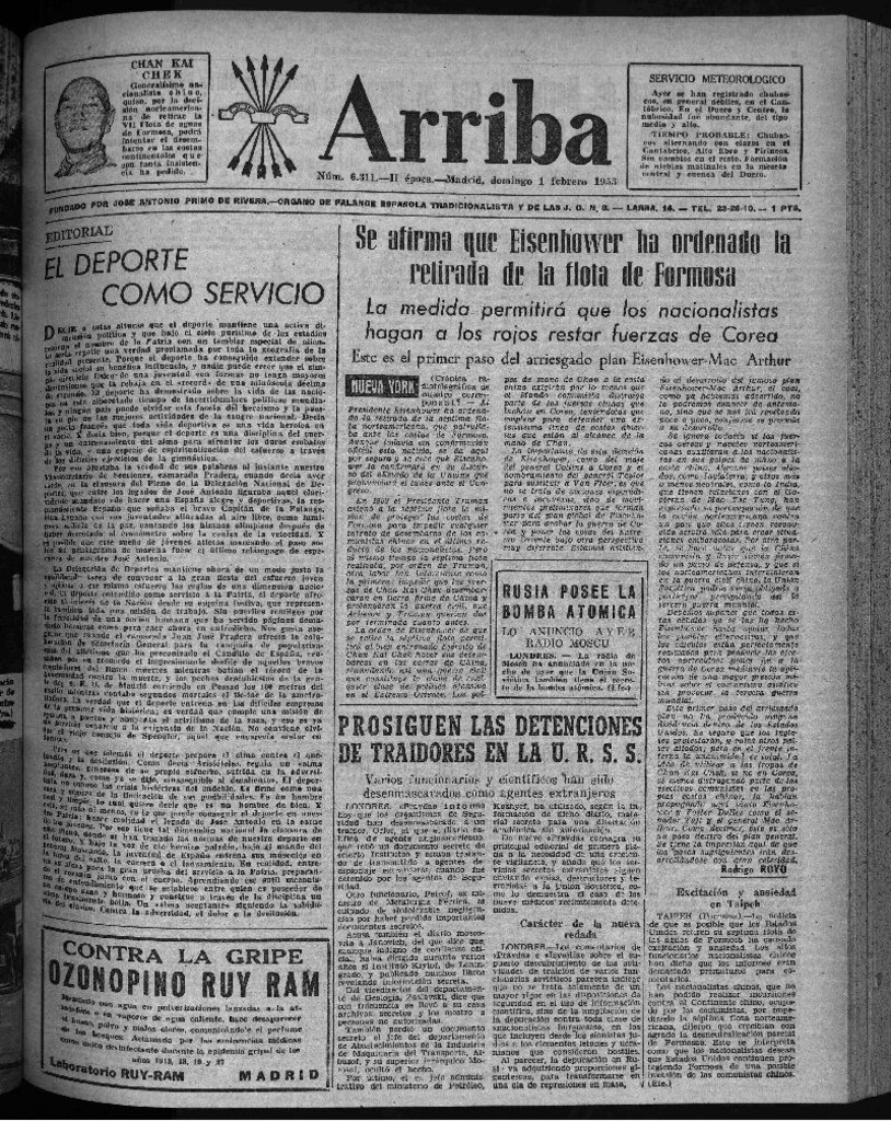 Miniatura de Arriba del 1 de febrero de 1953
