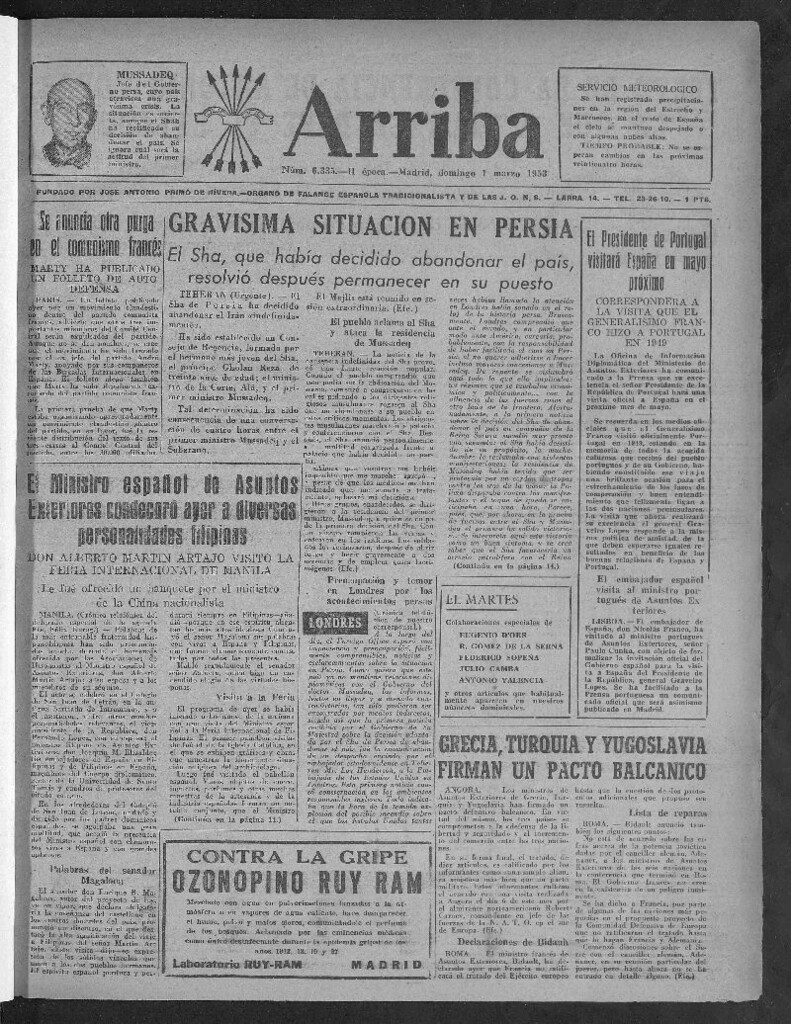Miniatura de Arriba del 1 de marzo de 1953