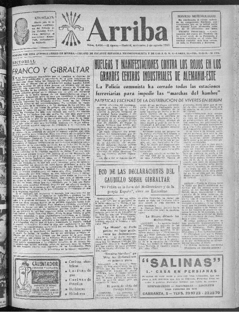 Miniatura de Arriba del 5 de agosto de 1953