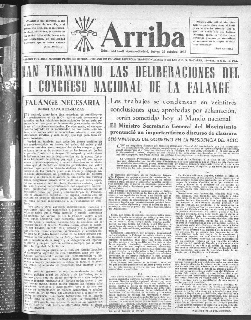 Miniatura de Arriba del 29 de octubre de 1953