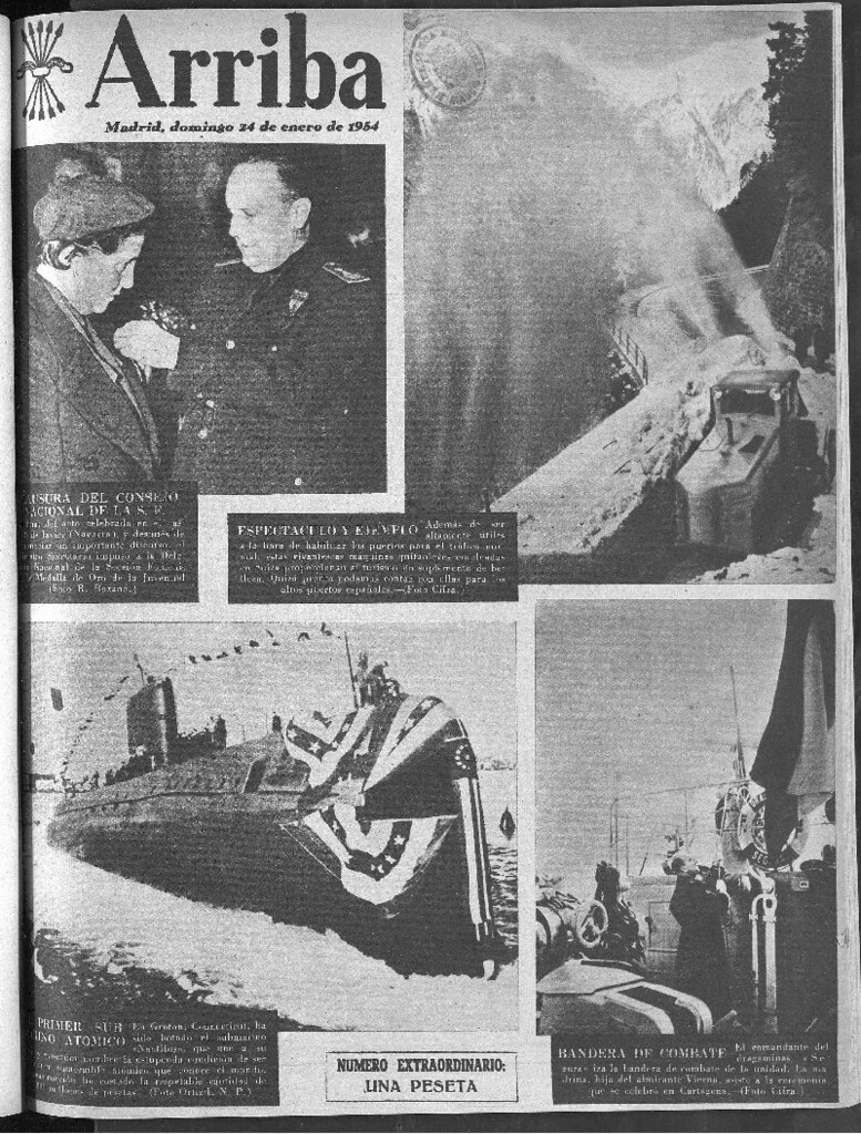 Miniatura de Arriba del 24 de enero de 1954 número extraordinario