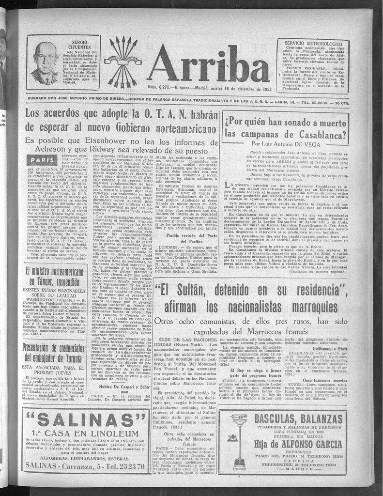 Miniatura de Arriba del 16 de diciembre de 1952
