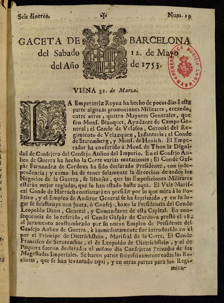 Miniatura de Gazeta de Barcelona