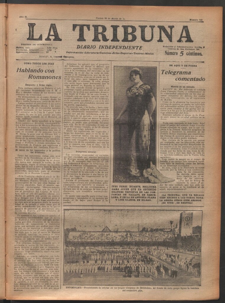 Miniatura de La Tribuna del 28 de marzo de 1913