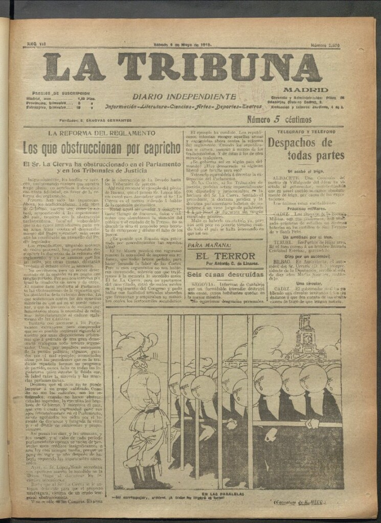 Miniatura de La Tribuna del 4 de mayo de 1918