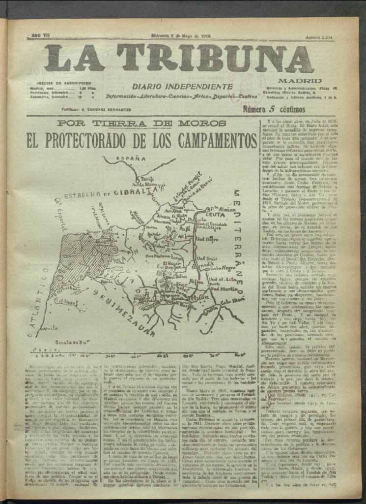 Miniatura de La Tribuna del 8 de mayo de 1918