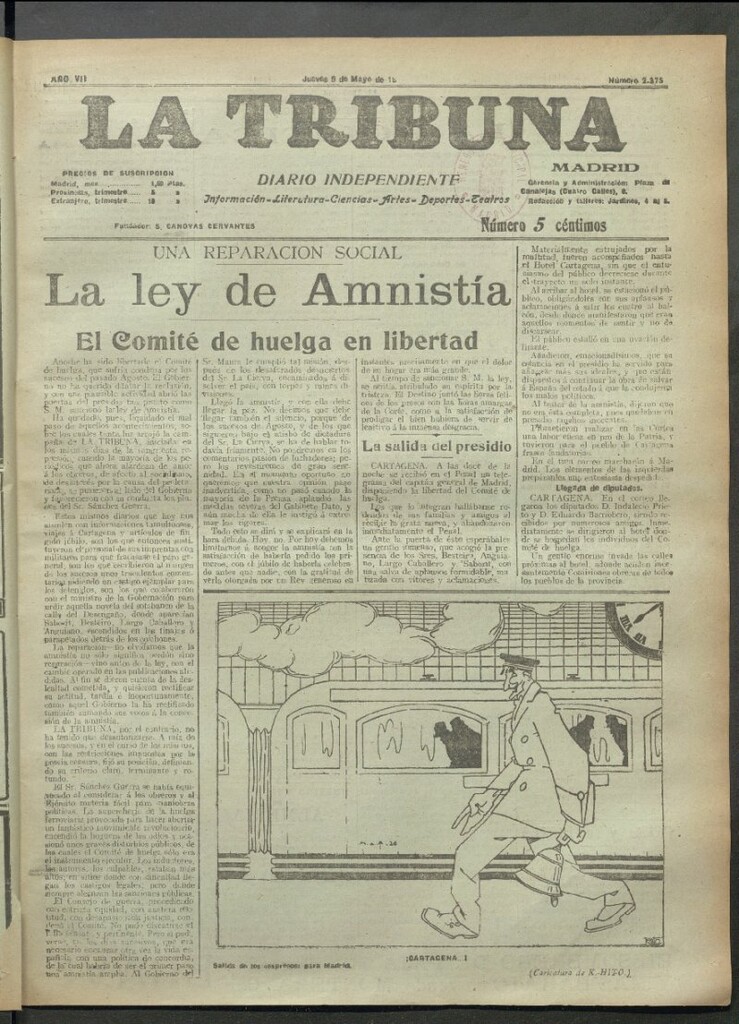 Miniatura de La Tribuna del 9 de mayo de 1918
