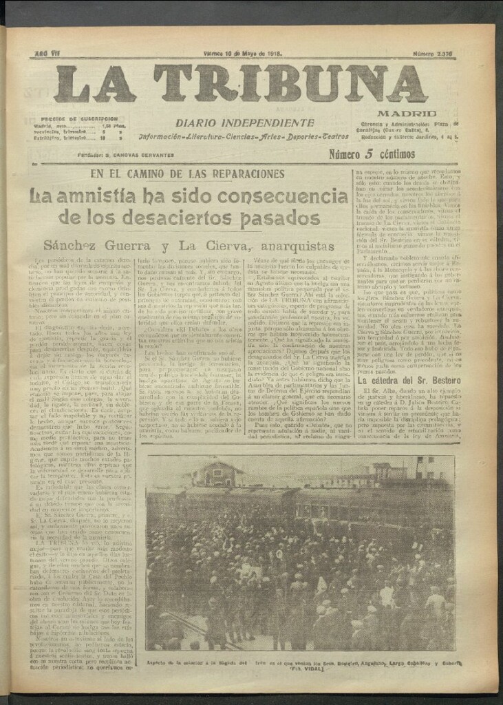 Miniatura de La Tribuna del 10 de mayo de 1918