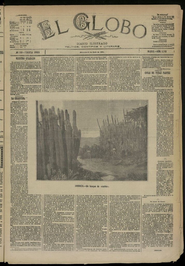 Miniatura de El Globo : diario ilustrado  del 24 de junio de 1891,nº 5710