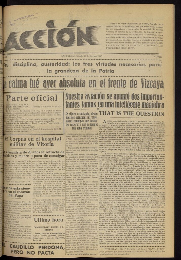 Miniatura de Acción (Las Palmas de Gran Canaria) del 29 de mayo de 1937, nº 630