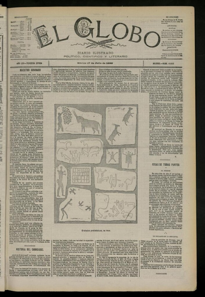 Miniatura de El Globo : diario ilustrado del 17 de julio de 1888