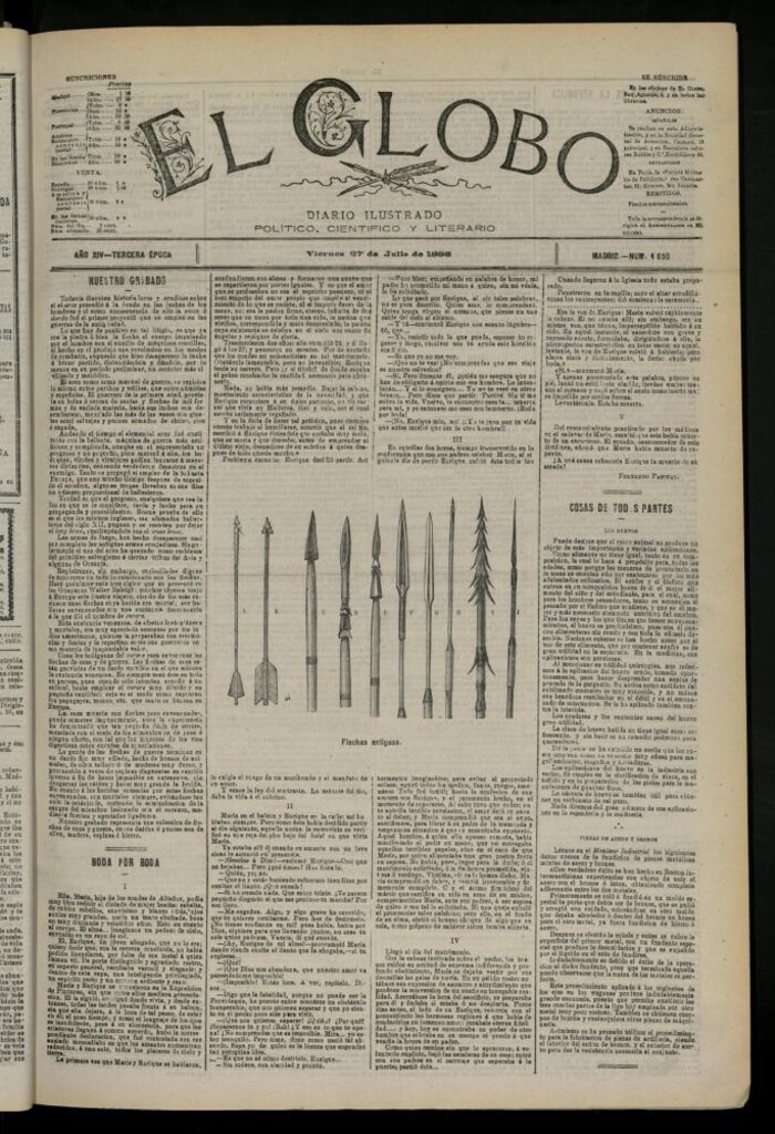 Miniatura de El Globo : diario ilustrado del 27 de julio de 1888
