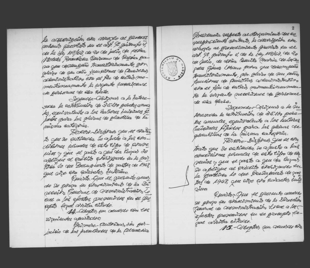 Miniatura de Actas de acuerdos del Ayuntamiento. Tomo 981 del año 1969 que comprende desde el 27 de agosto hasta el 29 de octubre