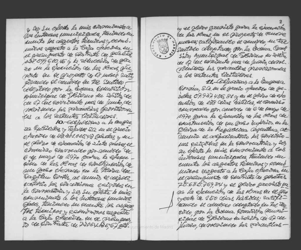 Miniatura de Actas de acuerdos del Ayuntamiento. Tomo 984 del año 1970 que comprende desde el 30 de junio de 1970 hasta el 24 de febrero de 1971