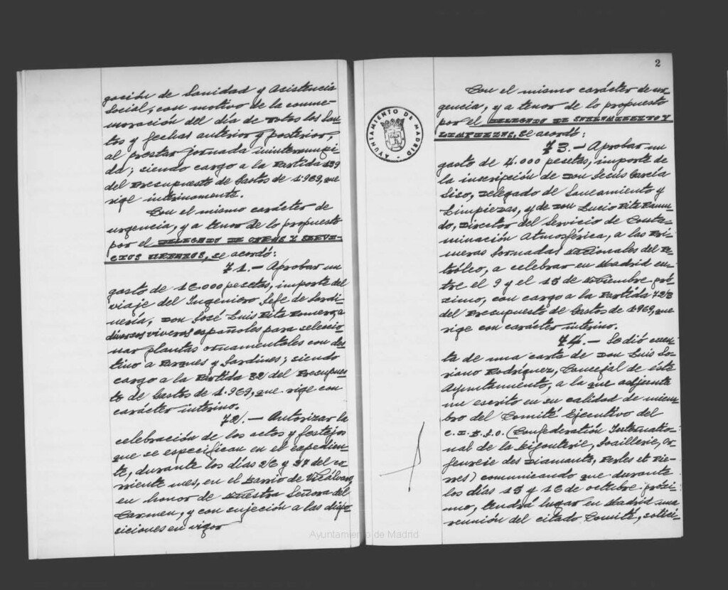 Miniatura de Actas de acuerdos del Ayuntamiento. Tomo 989 del año 1970 que comprende desde el 23 de septiembre hasta el 18 de noviembre