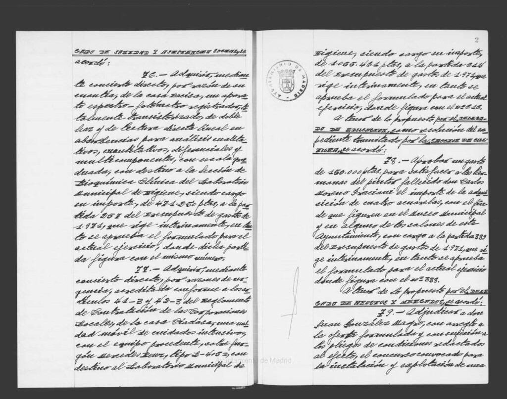 Miniatura de Actas de acuerdos del Ayuntamiento. Tomo 1008 del año 1972 que comprende desde el 27 de diciembre de 1972 hasta el 14 de febrero de 1973