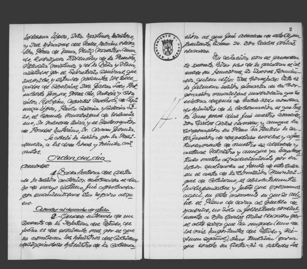Miniatura de Actas de acuerdos del Ayuntamiento. Tomo 1009 del año 1973 que comprende desde el 27 de junio de 1973 hasta el 3 de marzo de 1974