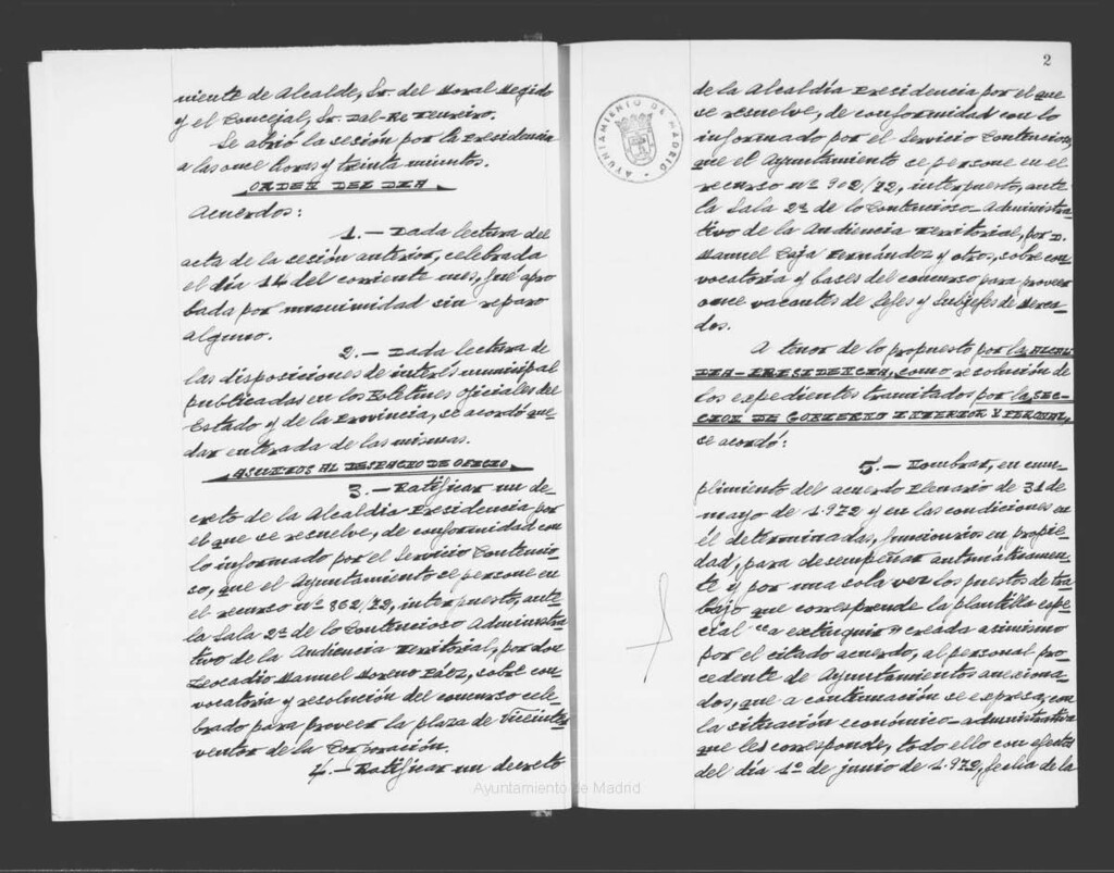 Miniatura de Actas de acuerdos del Ayuntamiento. Tomo 1010 del año 1973 que comprende desde el 21 de febrero hasta el 11 de abril