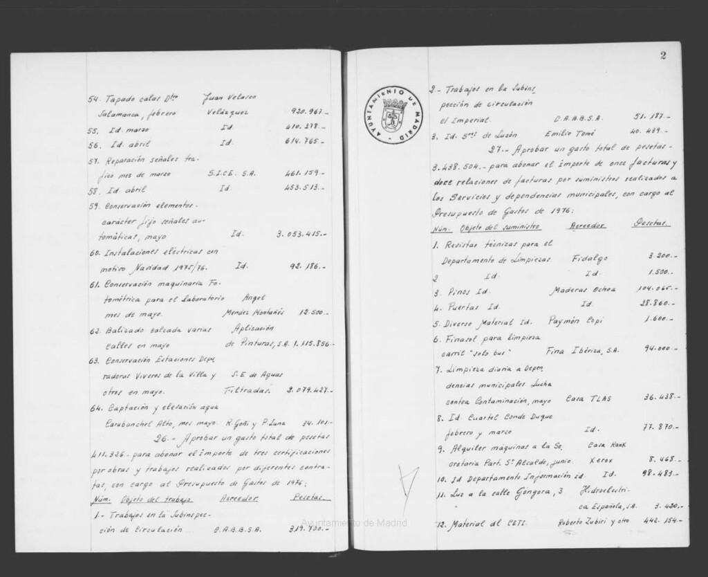 Miniatura de Actas de acuerdos del Ayuntamiento. Tomo 1042 del año 1976 que comprende desde el 20 de agosto hasta el 27 de octubre