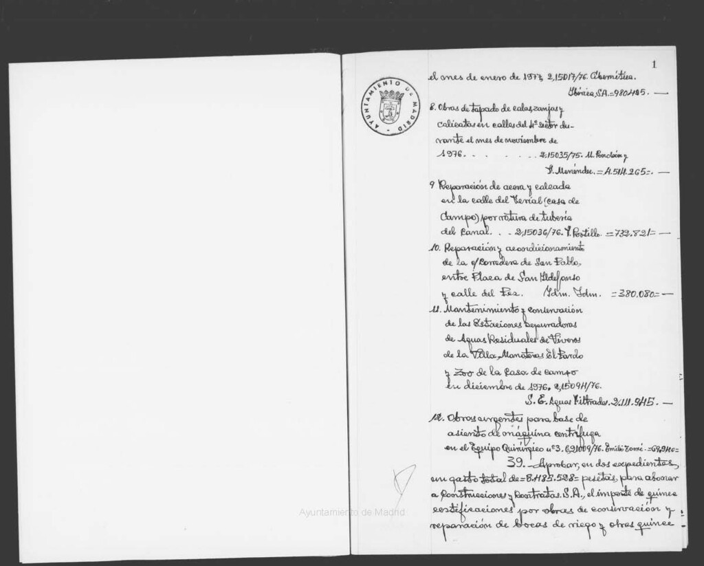 Miniatura de Actas de acuerdos del Ayuntamiento. Tomo 1049 del año 1977 que comprende desde el 4 de mayo hasta el 17 de junio