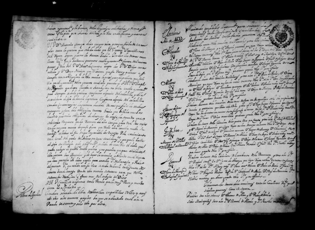 Miniatura de Actas de acuerdos del Ayuntamiento. Tomo 91 del año 1677