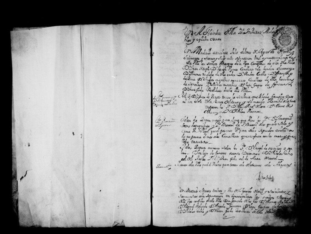 Miniatura de Actas de acuerdos del Ayuntamiento. Tomo 92 del año 1677