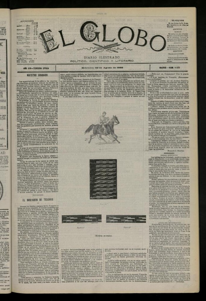 Miniatura de El Globo : diario ilustrado del 29 de agosto de 1888