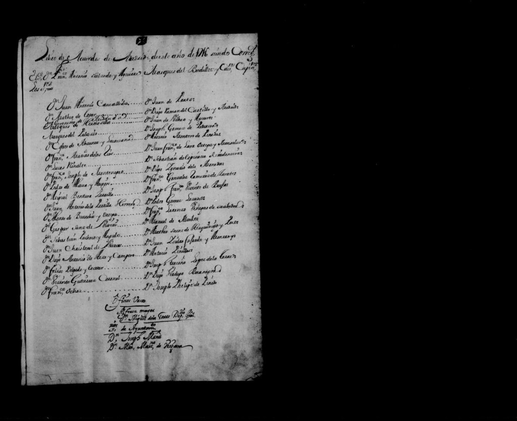 Miniatura de Actas de acuerdos del Ayuntamiento. Tomo 141 del año 1716