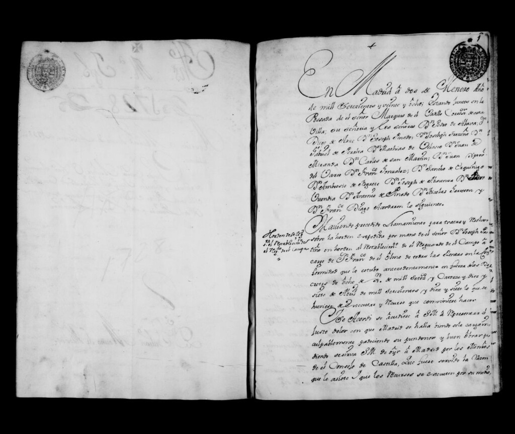 Miniatura de Actas de acuerdos del Ayuntamiento. Tomo 157 del año 1728