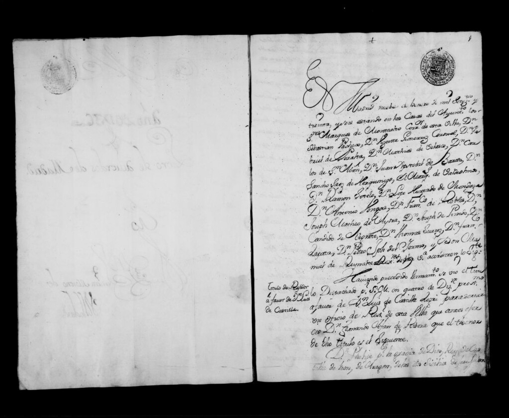 Miniatura de Actas de acuerdos del Ayuntamiento. Tomo 164 del año 1736