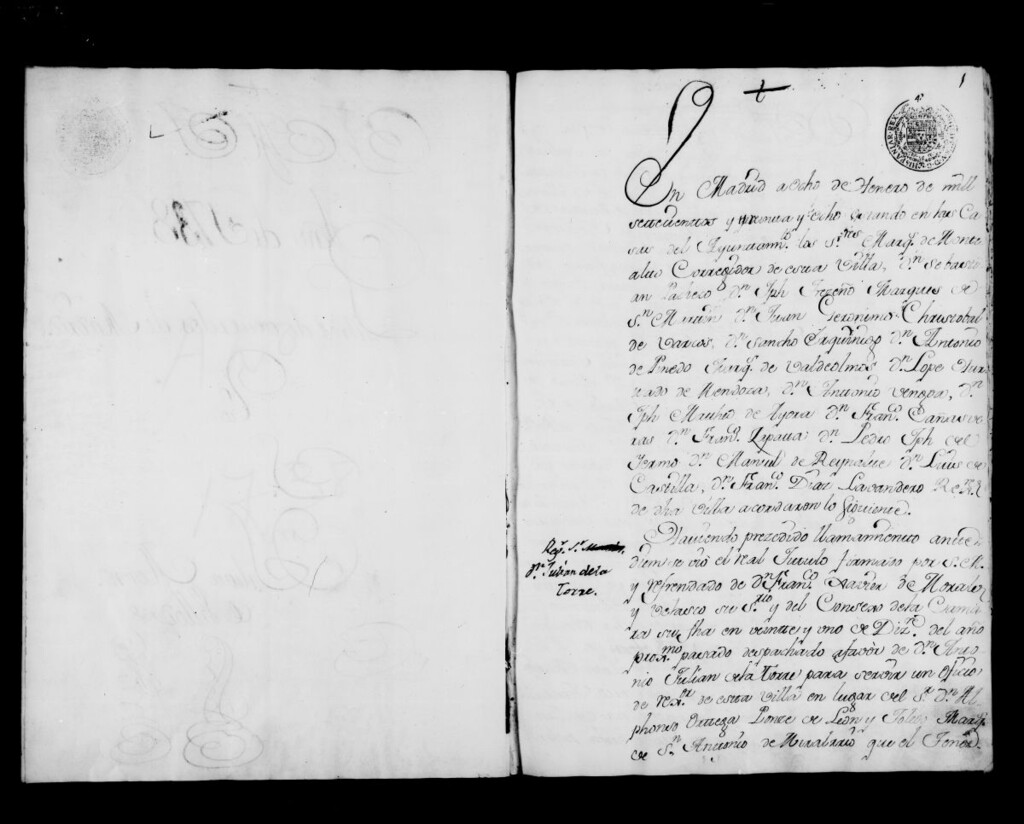 Miniatura de Actas de acuerdos del Ayuntamiento. Tomo 166 del año 1738